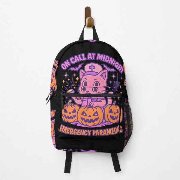 Item preview, On Call at Midnight – Cute Halloween Emergency Paramedic Cat designed and sold by ClinicalHubs.