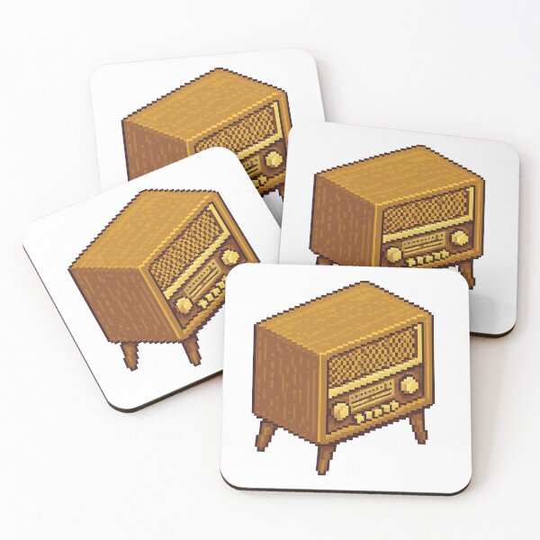 Item preview, Vintage Isometric Pixel Art – Retro 50s Radio designed and sold by arteopolis.