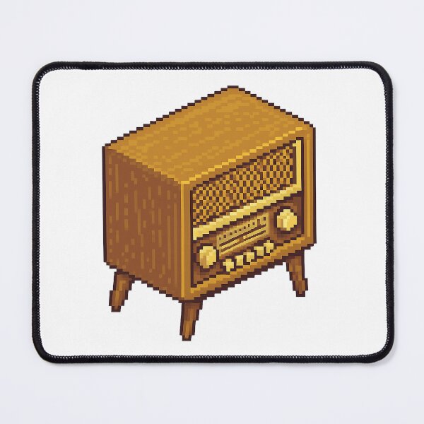Item preview, Vintage Isometric Pixel Art – Retro 50s Radio designed and sold by arteopolis.