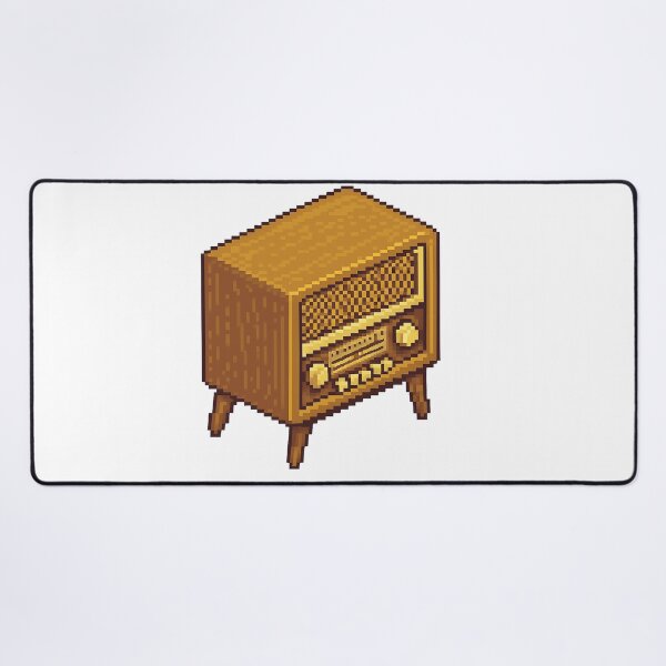 Item preview, Vintage Isometric Pixel Art – Retro 50s Radio designed and sold by arteopolis.