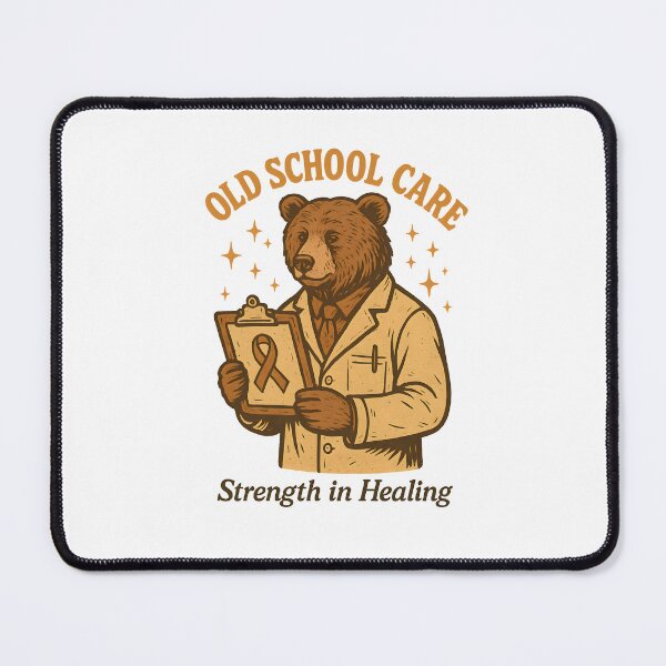 Item preview, Old School Care – Strength in Healing Bear Doctor Shirt designed and sold by ClinicalHubs.
