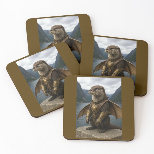 Item preview, Otter in Steampunk Pterodactyl Suit Vanquishes Interlopers designed and sold by Tridentulus.
