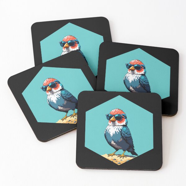 Item preview, Finch with Sunglasses designed and sold by AbsoluteA.