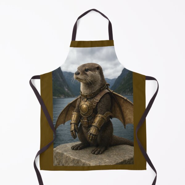Item preview, Otter in Steampunk Pterodactyl Suit Vanquishes Interlopers designed and sold by Tridentulus.