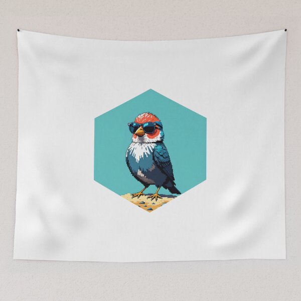 Item preview, Finch with Sunglasses designed and sold by AbsoluteA.