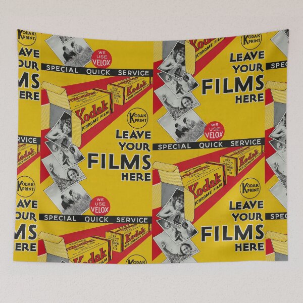 Item preview, Kodak Vintage Poster - leave your films here retro poster designed and sold by PIXEL POP DESIGNS - Beyond the Norm!.