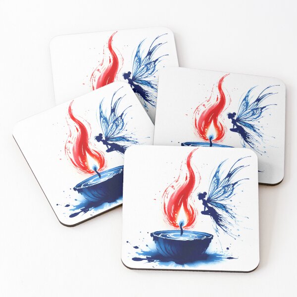 Item preview, Red Flame and Fairy, Ai Generated Art  designed and sold by ACC .