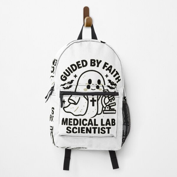 Item preview, Guided by Faith – Cute Medical Lab Scientist Ghost Design designed and sold by ClinicalHubs.