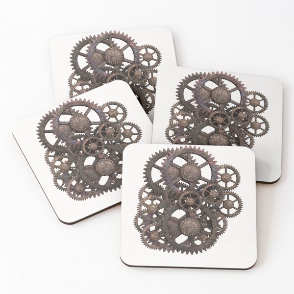 Item preview, Intricate Rusty Steampunk Gear Mechanism - Vintage Industrial Clockwork Art designed and sold by Gothic Fantasy.