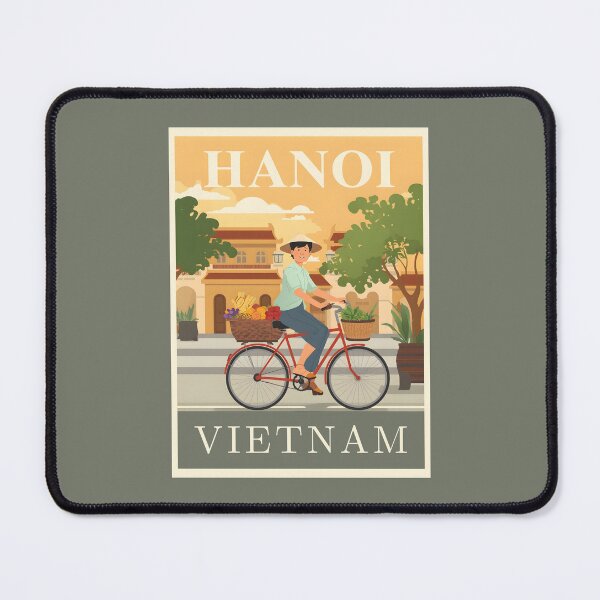 Item preview, A Vintage Travel Illustration of Hanoi - Vietnam designed and sold by GoodOldVintage.