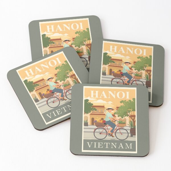 Item preview, A Vintage Travel Illustration of Hanoi - Vietnam  designed and sold by GoodOldVintage.
