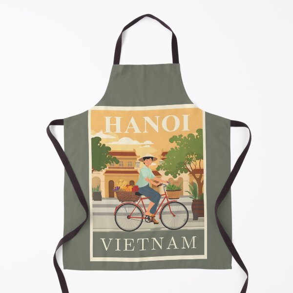 Item preview, A Vintage Travel Illustration of Hanoi - Vietnam  designed and sold by GoodOldVintage.
