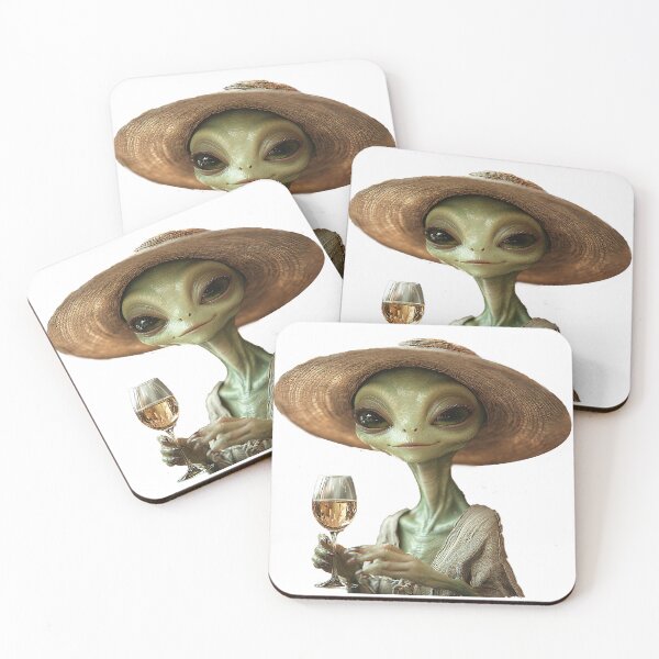 Item preview, Alien Mom With Wine - Cute Funny Space wWine Lover Gift Shirt designed and sold by TopherK-Designs.