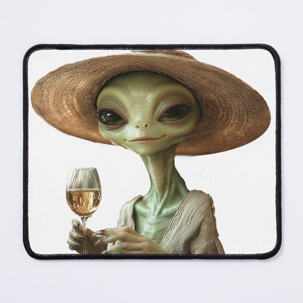 Item preview, Alien Mom With Wine - Cute Funny Space wWine Lover Gift Shirt designed and sold by TopherK-Designs.