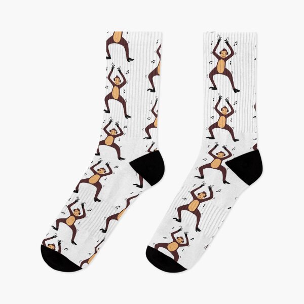 Item preview, Cute Dancing Monkey Brown Orange and Black- Animal Art Illustration designed and sold by Cultradesign.