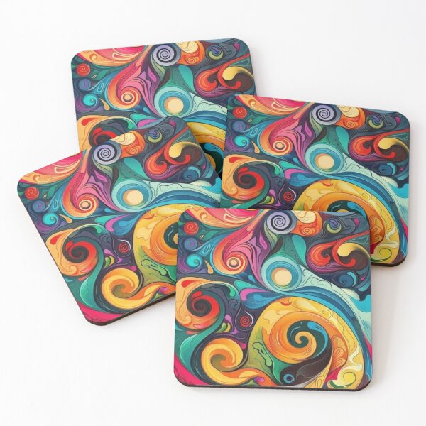 Item preview, Abstract Art Accessories - Explosion of Vibrant Colors - Unique and Modern Designs designed and sold by XNewStore.
