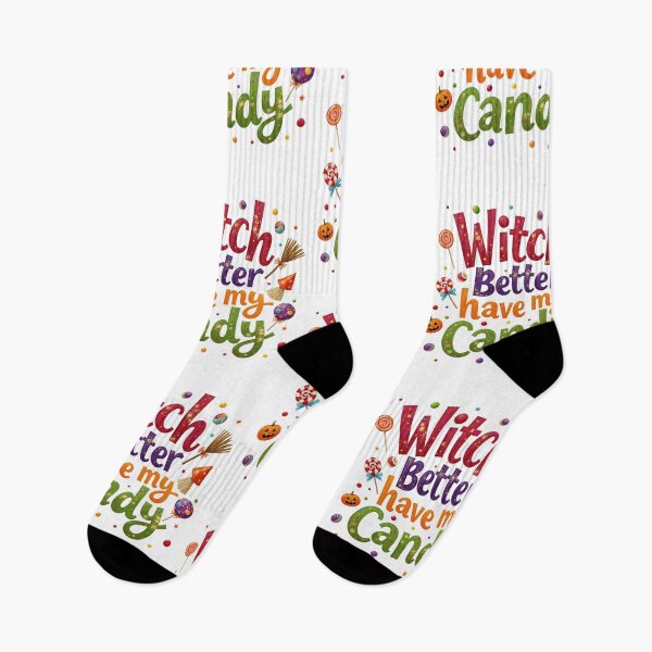 Artikelvorschau, "Witch Better Have My Candy" Halloween T-Shirt – Süßes Pastell-Süßigkeiten- und Besendesign entworfen und verkauft von relso.