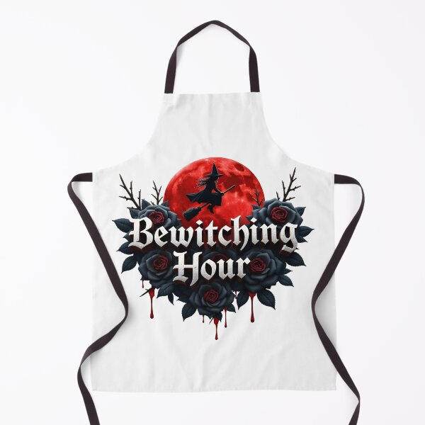 Item preview, "Bewitching Hour" Halloween T-Shirt – Witch, Blood Moon & Gothic Roses (Spooky Aesthetic) designed and sold by relso.