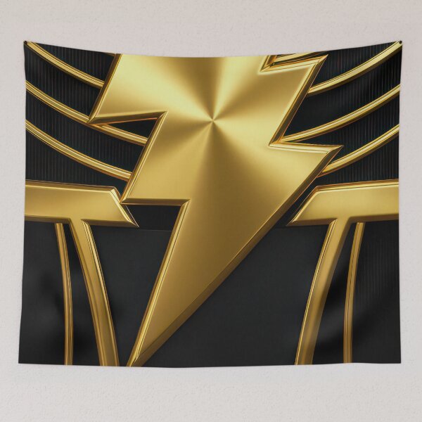 Item preview, Black Adam: Lightning of Gold and Black designed and sold by keythxctrs.