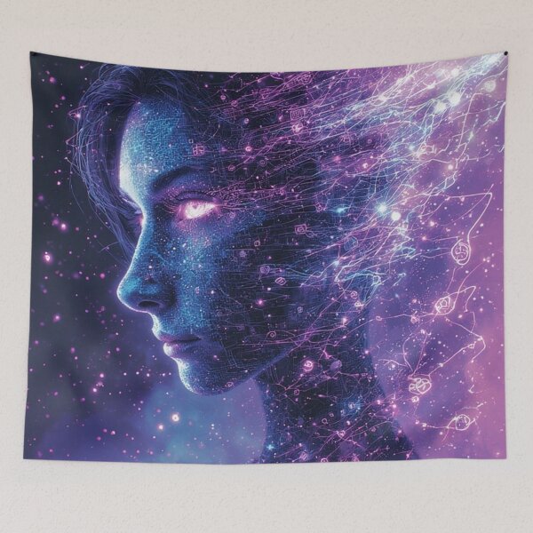 Item preview, Lilith's Code: Unveiled Feminine - Digital Goddess Against Patriarchy Art designed and sold by Eden Underground Radio (Official Merch).