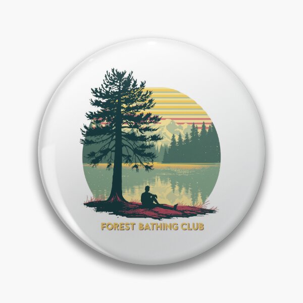 Item preview, Forest Bathing Club: Shinrin-yoku Nature Tranquility Vintage Retreat Design designed and sold by Tucker-Art.