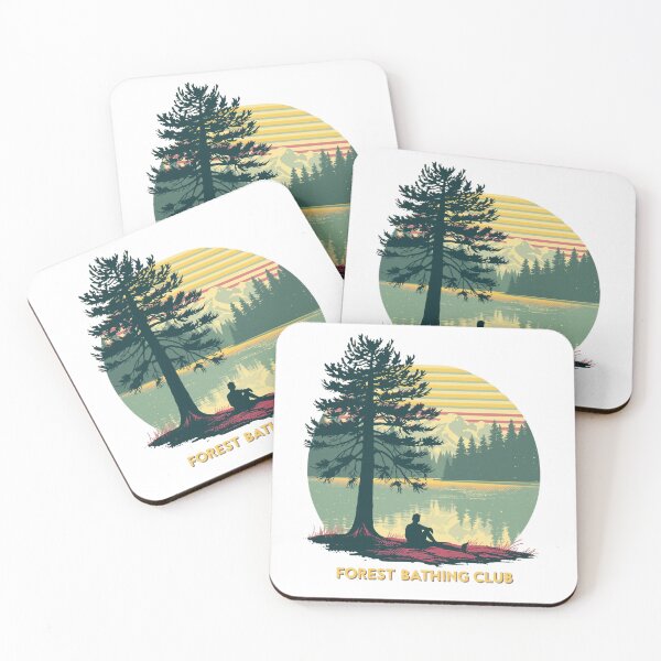 Item preview, Forest Bathing Club: Shinrin-yoku Nature Tranquility Vintage Retreat Design designed and sold by Tucker-Art.