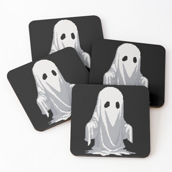 Item preview, Cute Pixel Ghost - Minimalist Pixel Aesthetic Art designed and sold by UniqueArtsOnly.