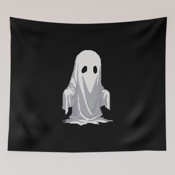 Item preview, Cute Pixel Ghost - Minimalist Pixel Aesthetic Art designed and sold by UniqueArtsOnly.
