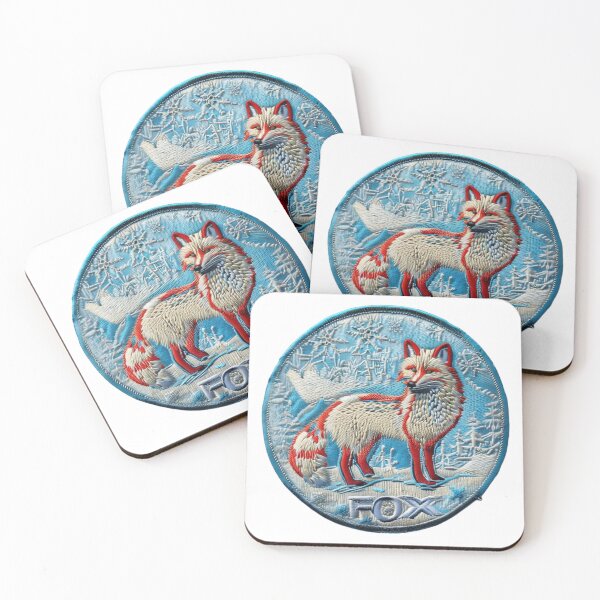 Item preview, Frost Whisper Arctic Fox Patch designed and sold by Imaginarium of Chaos falcon88 .