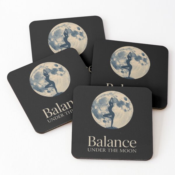 Item preview, Balance Under the Moon: Yoga Tree Pose Silhouette Celestial Vintage Design designed and sold by Tucker-Art.