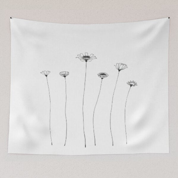 Item preview, Minimal Line Art Wildflower Botanical Continuous Drawing designed and sold by CMdigit.