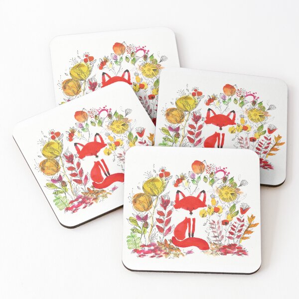 Item preview, Flower Fox designed and sold by La Seconde Vie de Suzie.
