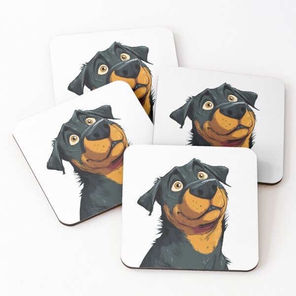 Item preview, Rottweiler de dibujos animados designed and sold by Baroni Macaroni.