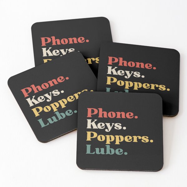 Item preview, Phone, Keys, Poppers, Lube - Funny Saying Sarcastic LGBTQ designed and sold by ZACK ART.