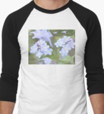 Misty Blue Men's Baseball ¾ T-Shirt