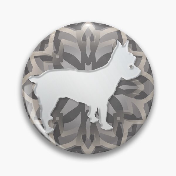 Item preview, White and Grey Yorkie Mandala Body Silhouette designed and sold by DuFauna.