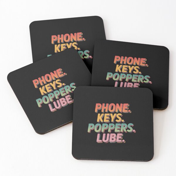 Item preview,  Phone, Keys, Poppers, Lube - Funny Saying Sarcastic LGBTQ designed and sold by ZACK ART.