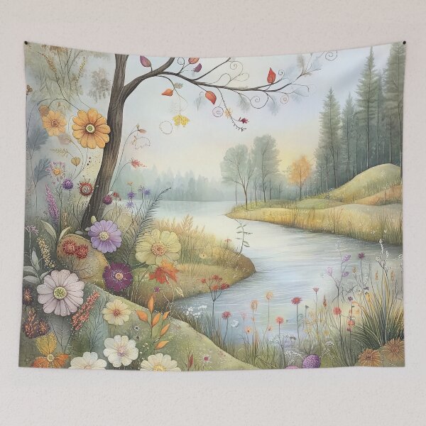 Item preview, Where Petals Drift and Rivers Listen designed and sold by bloorose.