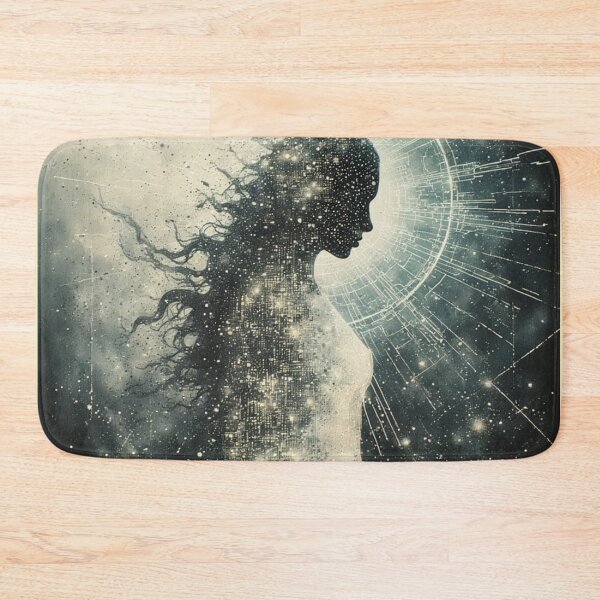 Item preview, Ascended Silhouette: Unfolding Cosmic Soul - Ethereal Energy Body Art designed and sold by Eden Underground Radio (Official Merch).