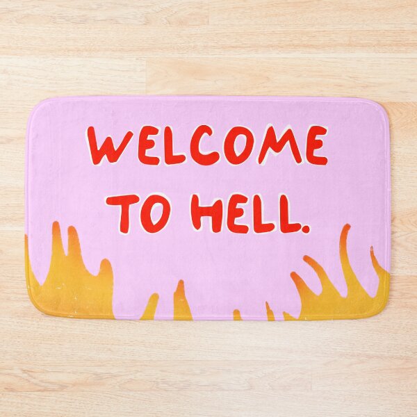 Item preview, Welcome to Hell – Retro Ironic Typography Art designed and sold by bonaise.
