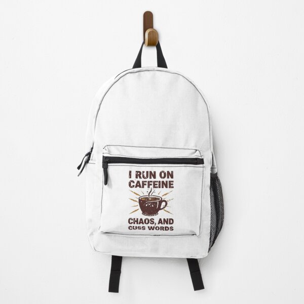 Item preview, I Run on Caffeine Chaos Cuss Words: Funny Coffee Lover Sarcastic Design designed and sold by Tucker-Art.