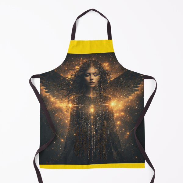 Item preview, Digital Seraphim: Cosmic Revelation - Golden-Winged Cyber Angel Art designed and sold by Eden Underground Radio (Official Merch).