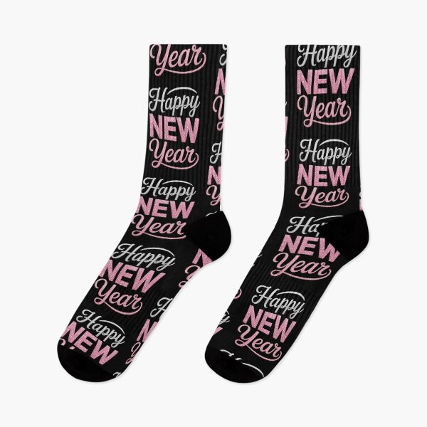 Item preview, Happy New Year 2026 Pink Glitter Typography designed and sold by Gogetgiggles.