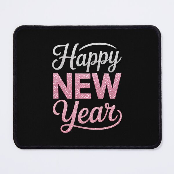 Item preview, Happy New Year 2026 Pink Glitter Typography designed and sold by Gogetgiggles.