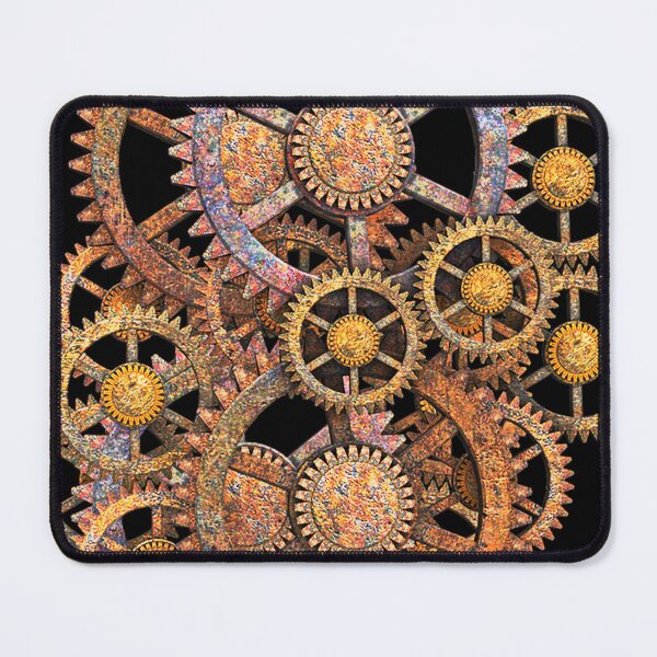 Item preview, Vibrant Rusty Steampunk Gears Pattern - Colorful Vintage Clockwork Mechanism designed and sold by Gothic Fantasy.