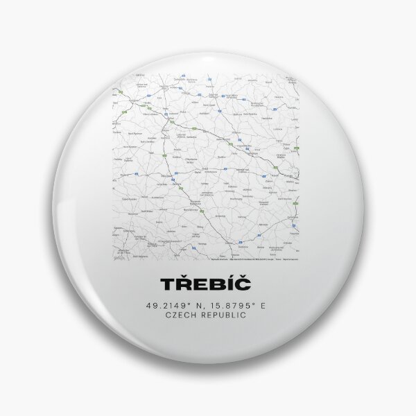 Item preview, Třebíč Minimalist Map – Black and White Czech Republic City Art designed and sold by RM-Journey.