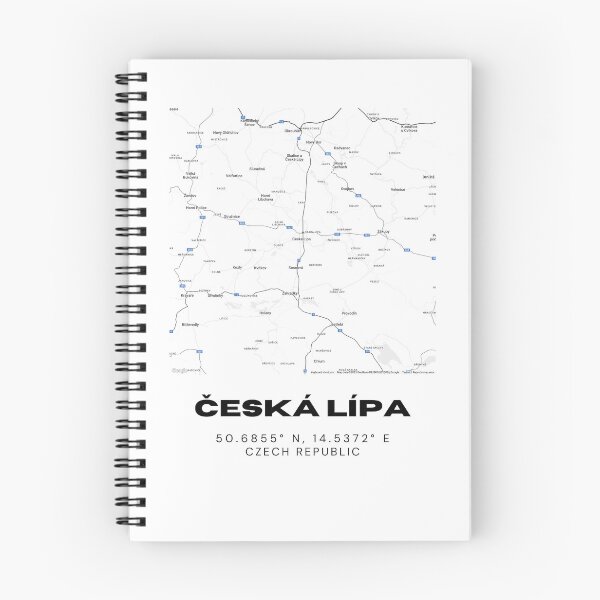 Item preview, Česká Lípa City Map – Modern Minimalist Czech Republic Design designed and sold by RM-Journey.