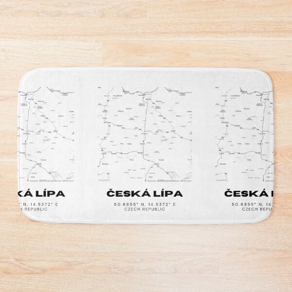 Item preview, Česká Lípa City Map – Modern Minimalist Czech Republic Design designed and sold by RM-Journey.