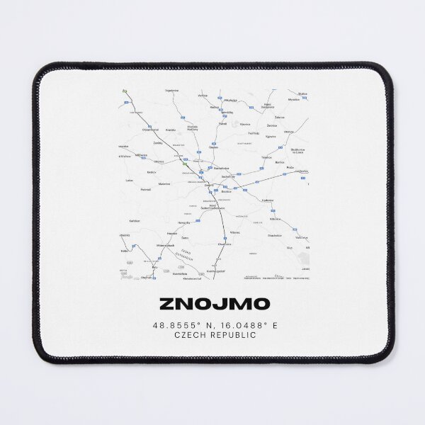 Item preview, Znojmo Minimalist City Map – Modern Black and White Czech Republic Art designed and sold by RM-Journey.