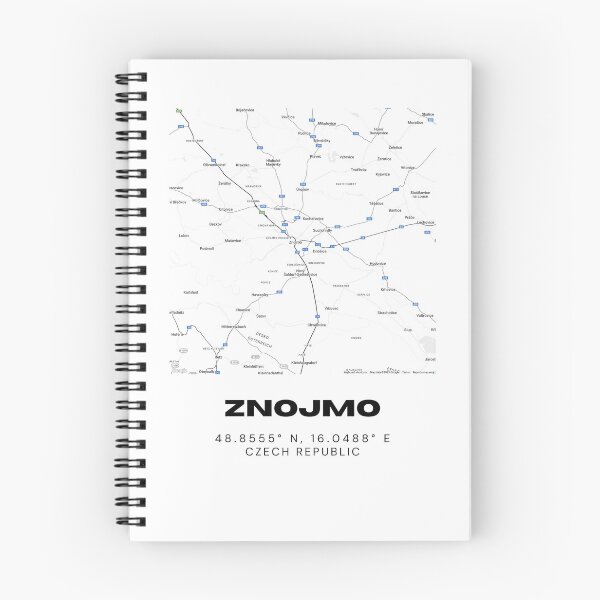 Item preview, Znojmo Minimalist City Map – Modern Black and White Czech Republic Art designed and sold by RM-Journey.